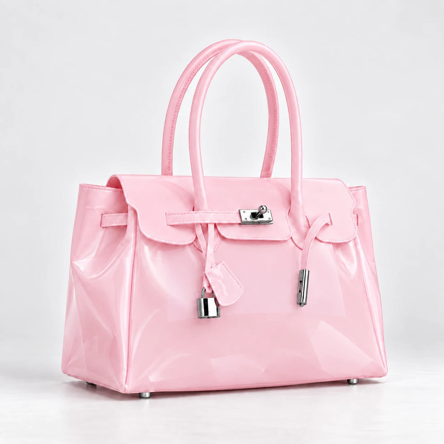 Jelly Firkin Bag in Blush, angle