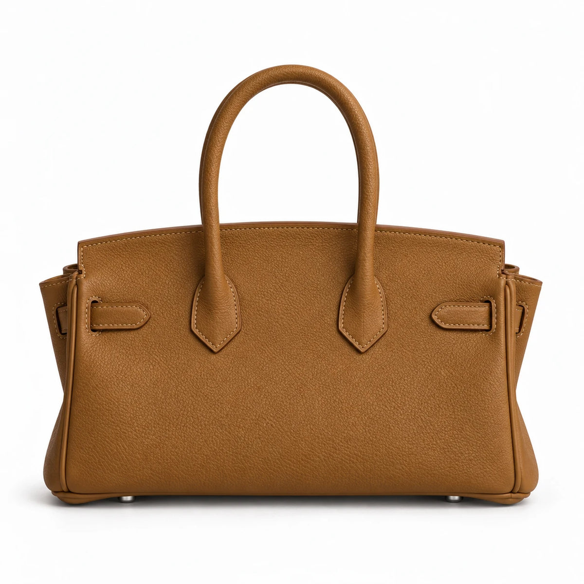 City Bag in Camel, back