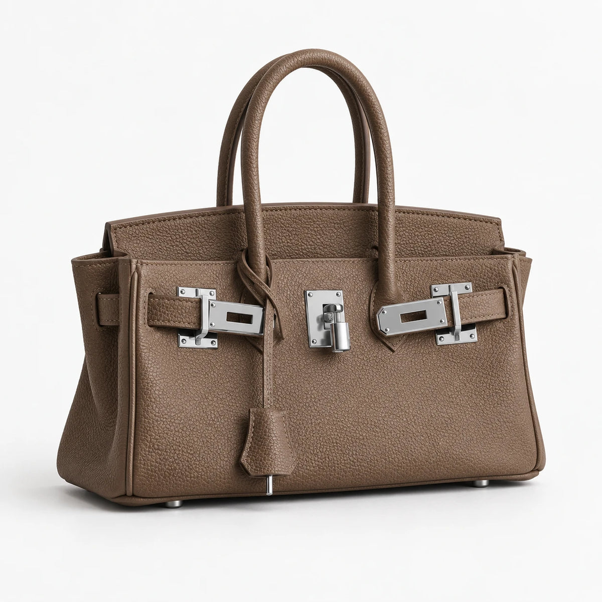 City Bag in Étoupe, angle
