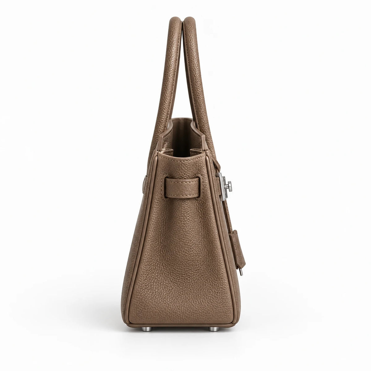 City Bag in Étoupe, side