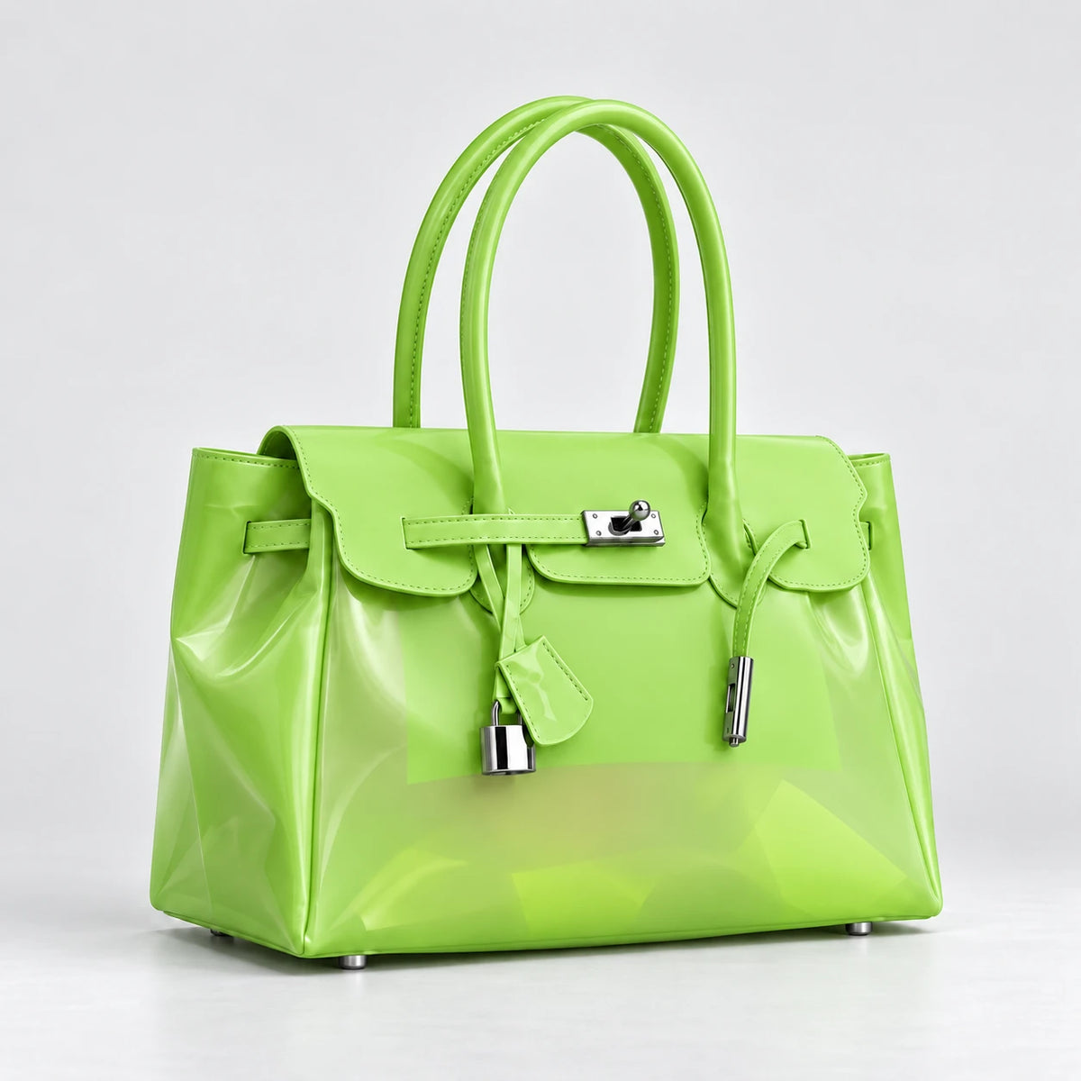 Jelly Firkin Bag in Matcha, angle