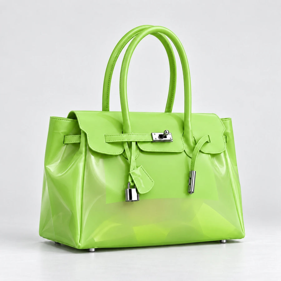 Jelly Firkin Bag in Matcha, angle