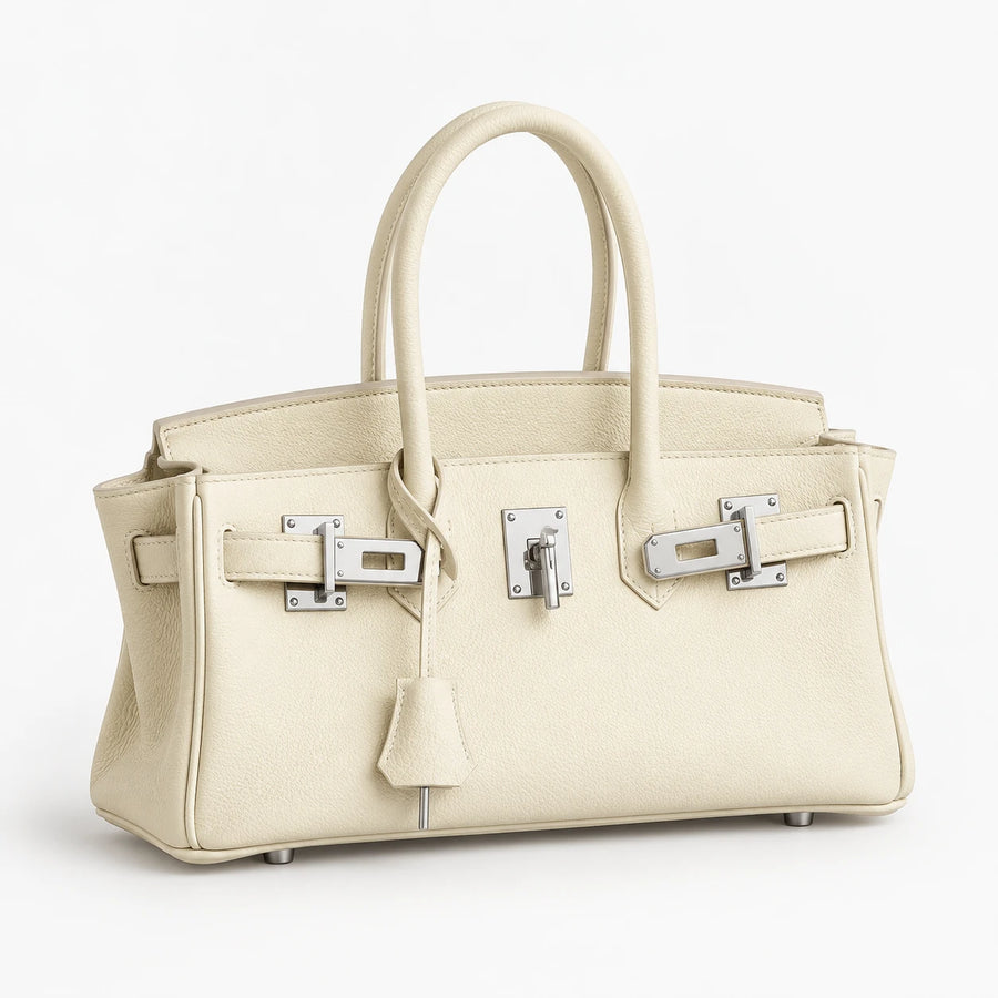 City Bag in Ivory, angle