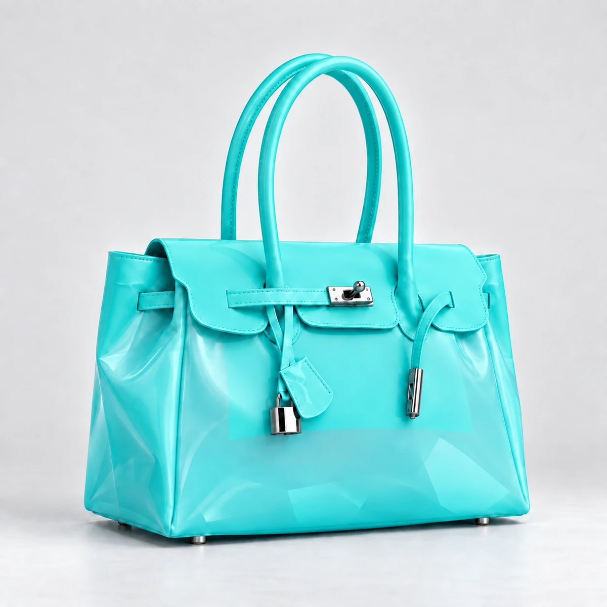 Mini Jelly Firkin Bag in Lagoon, angle