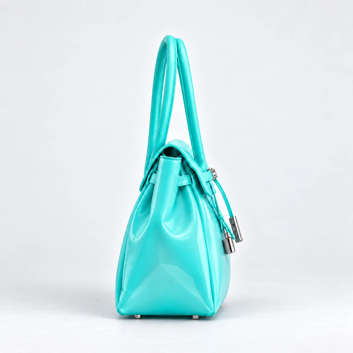 Mini Jelly Firkin Bag in Lagoon, side