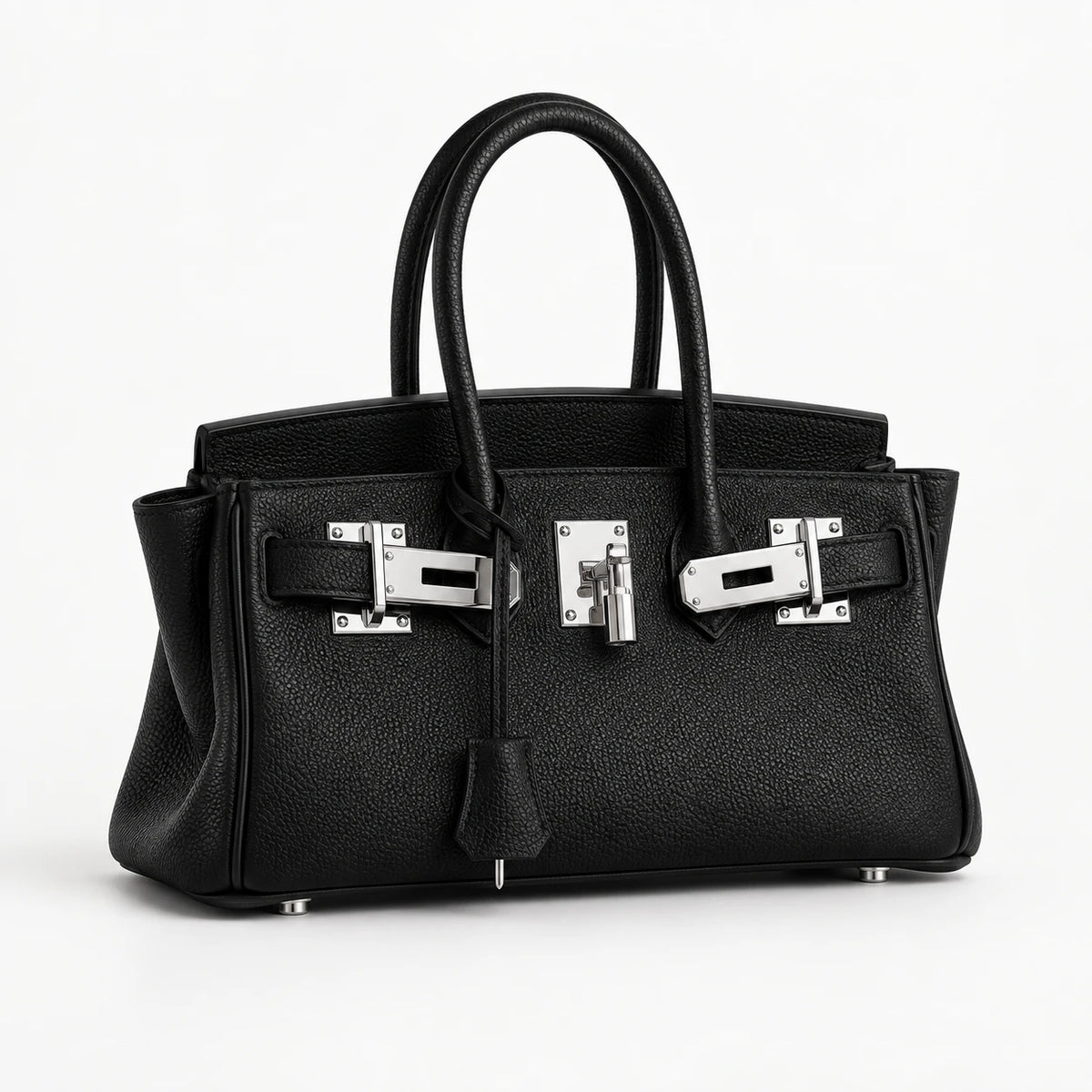 City Bag in Noir, angle