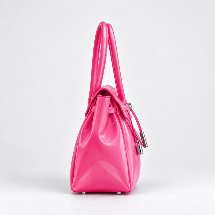 Jelly Firkin Bag in Peony, side