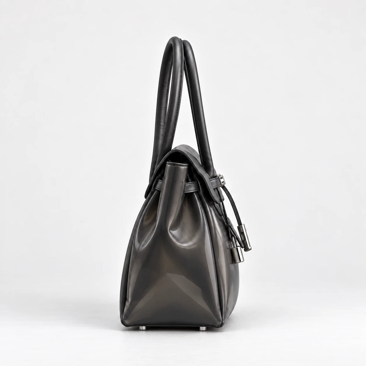 Large Jelly Firkin Bag in Storm, side