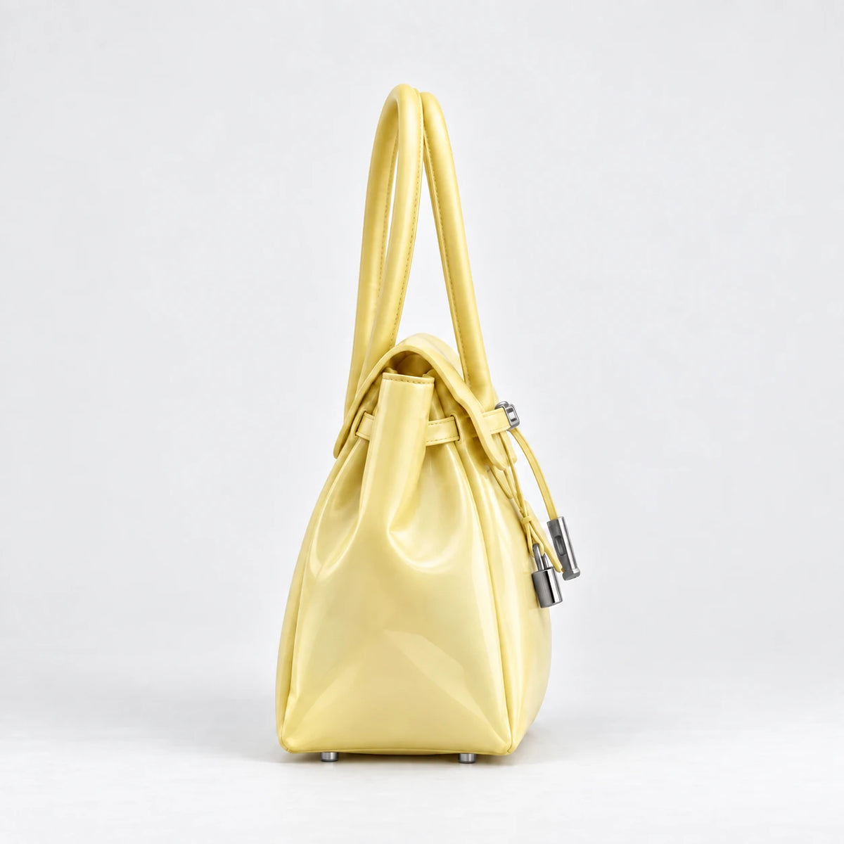 Medium Jelly Firkin Bag in Limoncello, side